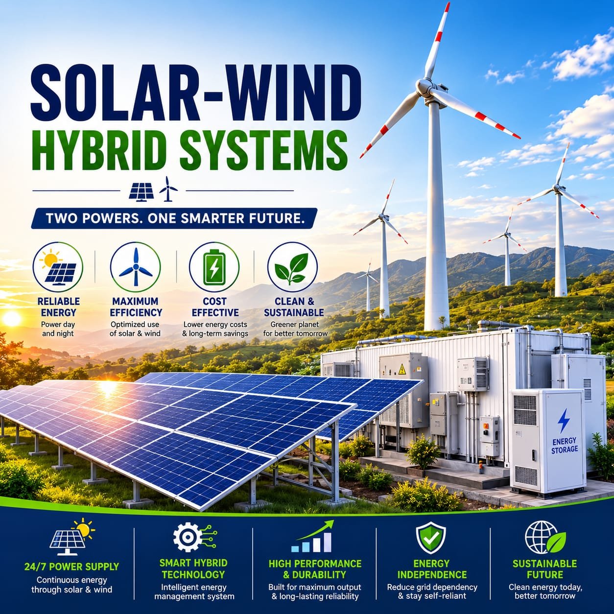 Solar-Wind Hybrid Systems